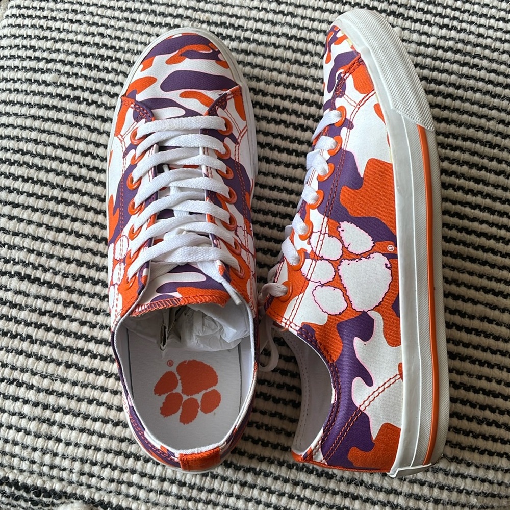 COPY - Row One Clemson Tiger lace up Sneakers